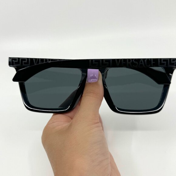 Versace VE4468U GB1/87 Black Dark Grey Sunglasses - Picture 3 of 9